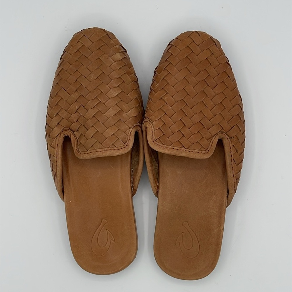 OluKai Mi’i Leather Mule Shoes, fox - Picture 5 of 14